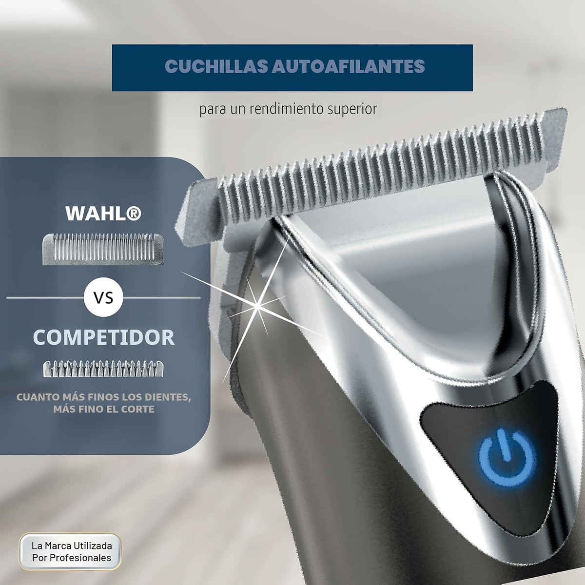 Cortadora de iones de litio de acero inoxidable número 9864 | Afeit...