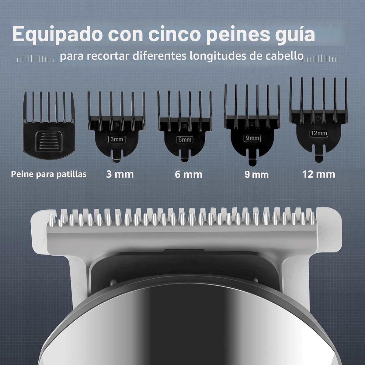 Ufree - Cortadora de barba inalámbrica para hombres, maquina de afe...