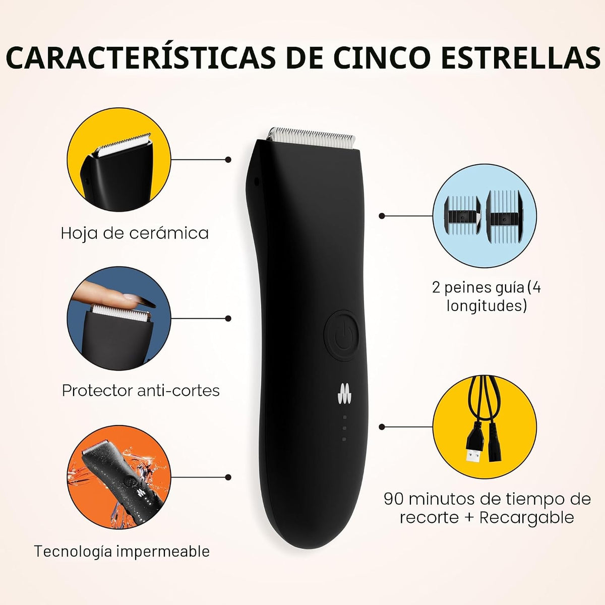 MERIDIAN El recortador original | Recortadora de vello corporal par...