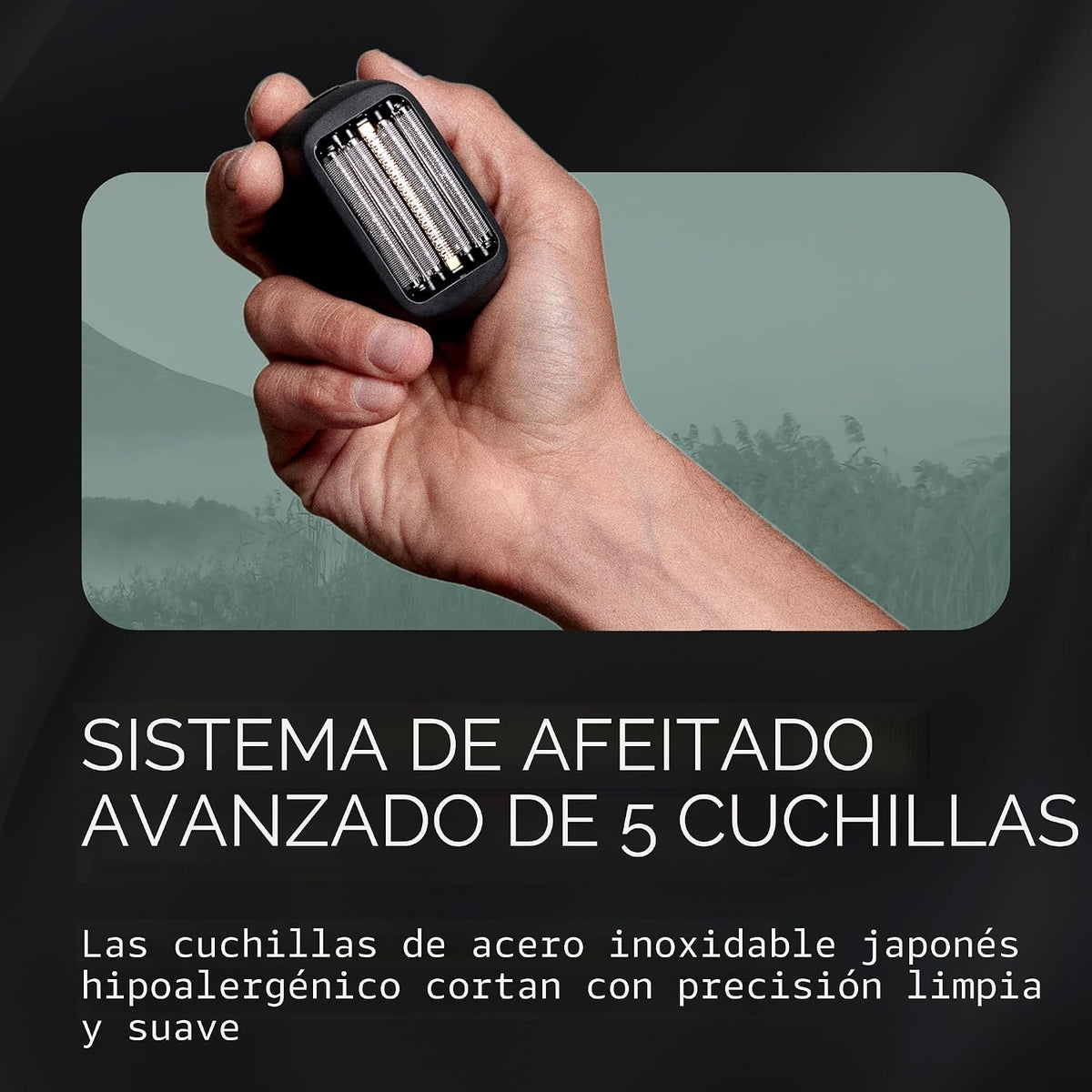 Afeitadora eléctrica Panasonic ARC5 de tamaño palma, afeitadora de...