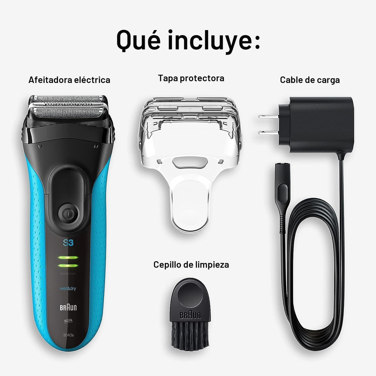 Braun Electric Series 3 - Maquinilla de afeitar con recortadora de...