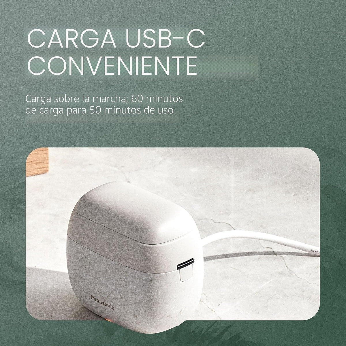 Afeitadora eléctrica Panasonic ARC5 de tamaño palma para hombre, po...