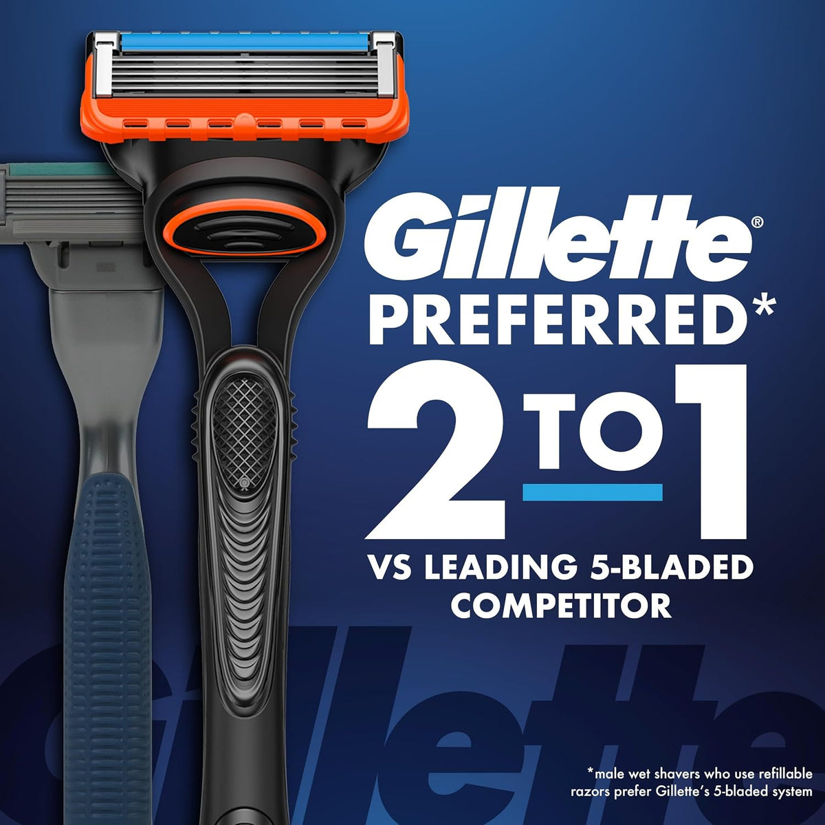 Maquinillas de afeitar Gillette Fusion5 para hombre, 1 afeitadora,...