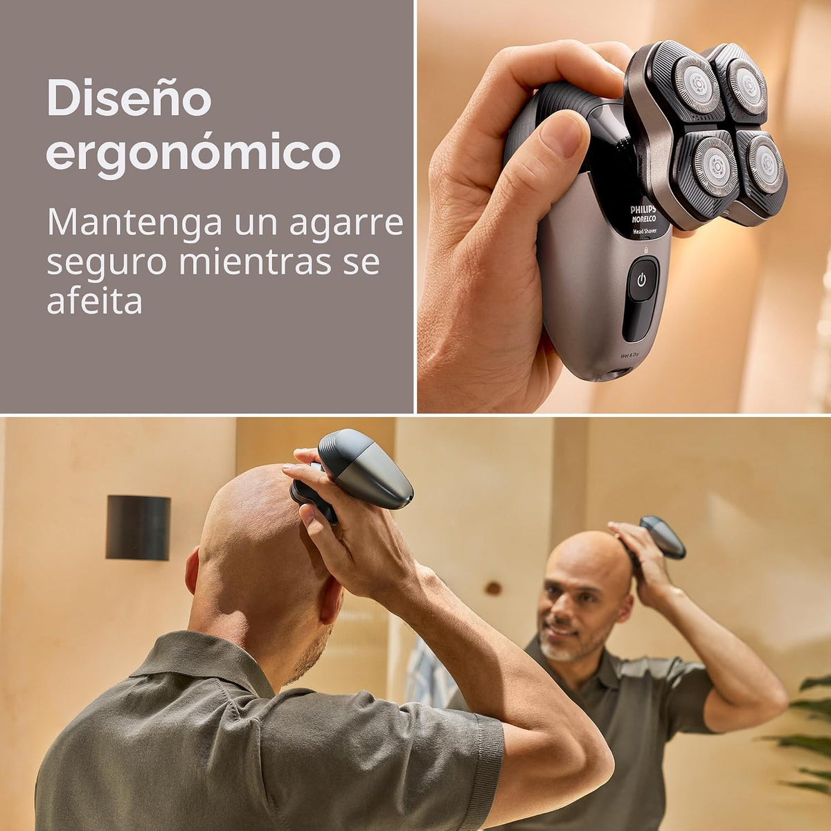 Philips Norelco Head Shaver Pro 7000 Series - Afeitadora de cabeza...
