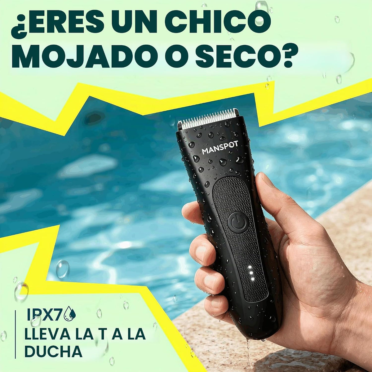 MANSPOT Manscape - Recortadora de pelo de ingle y vello púbico p\/h...