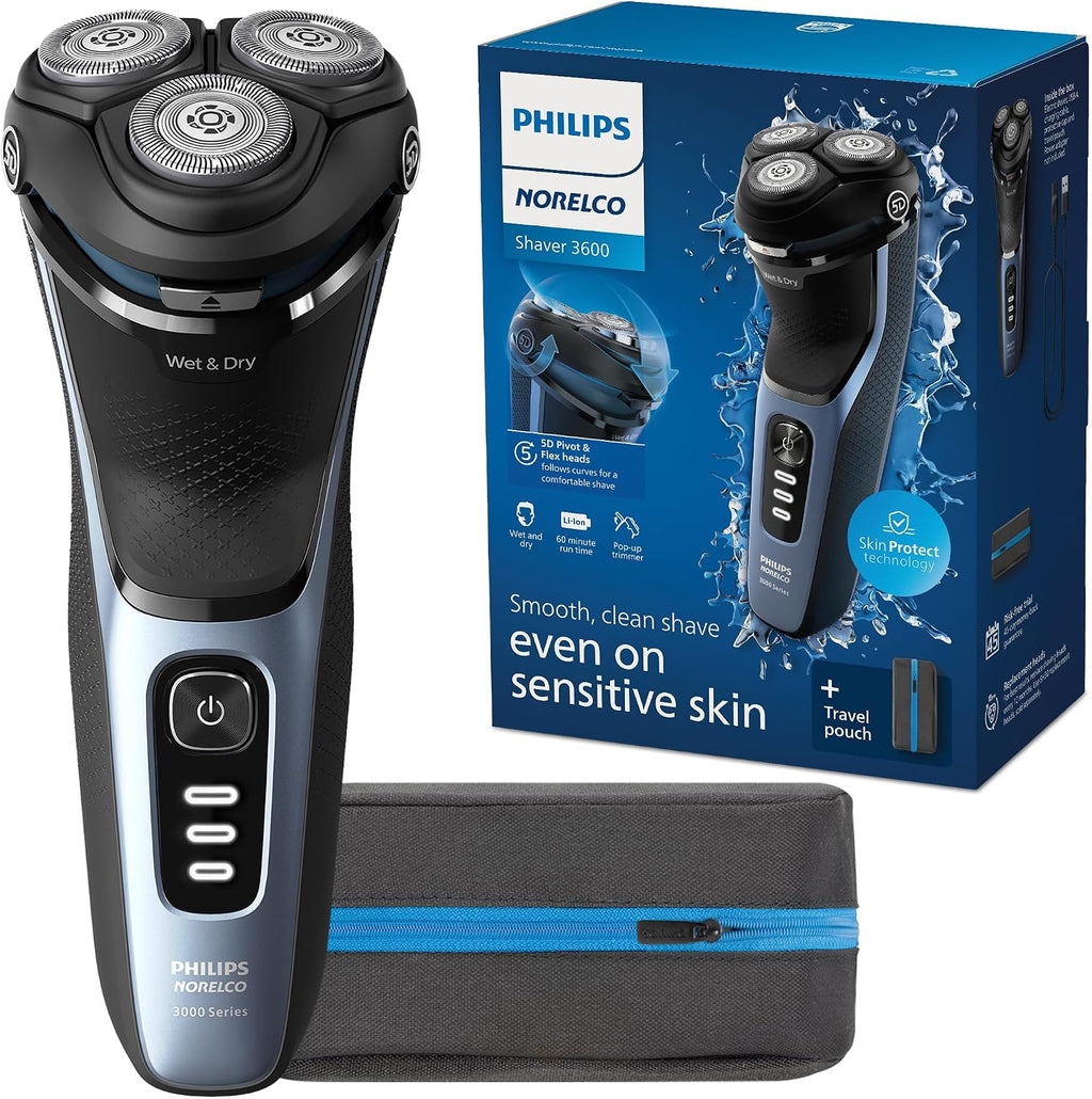 Philips Norelco Shaver 3600 Series, afeitadora eléctrica en seco y...