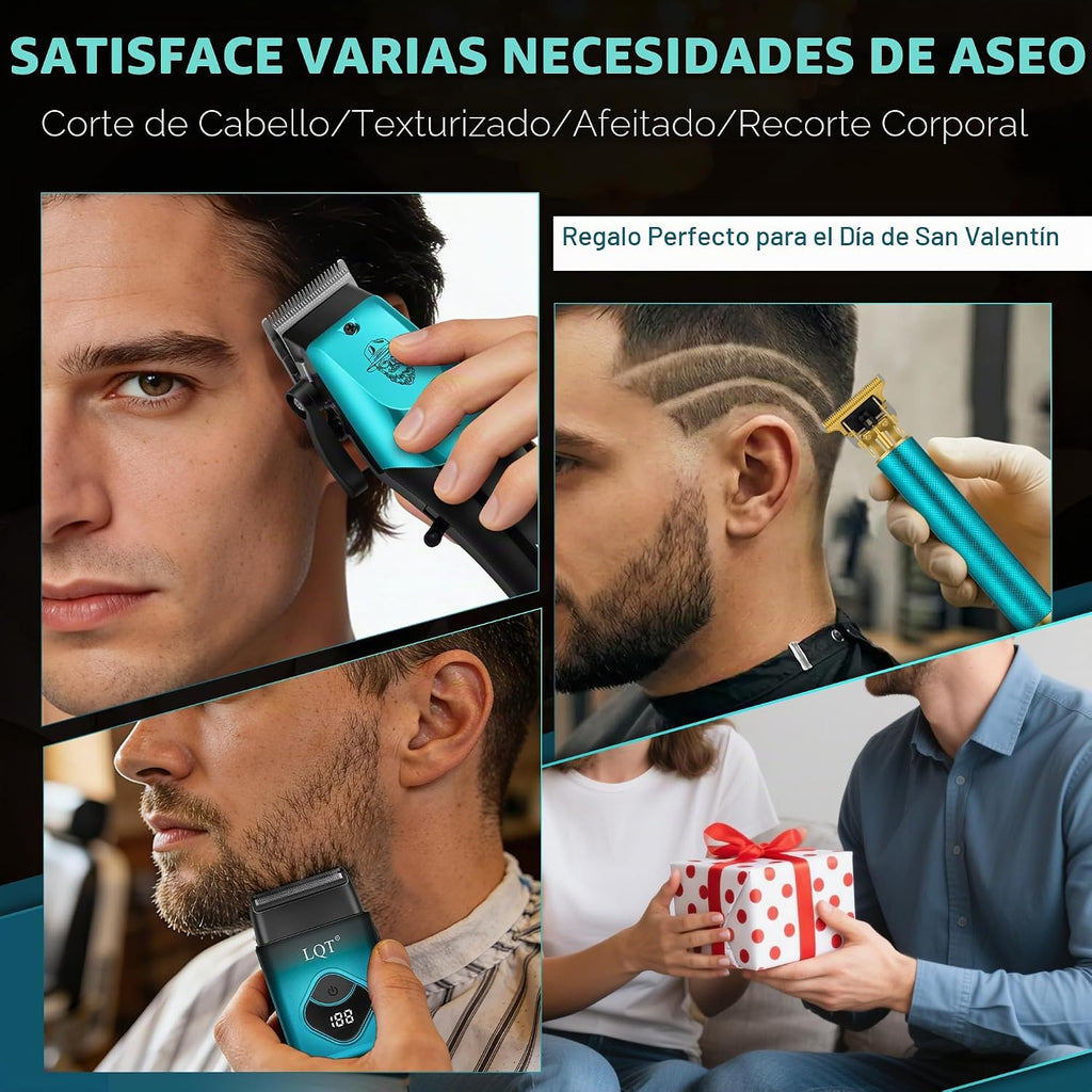 LQT Cortapelos para hombres profesionales, kits y juegos de recorta...
