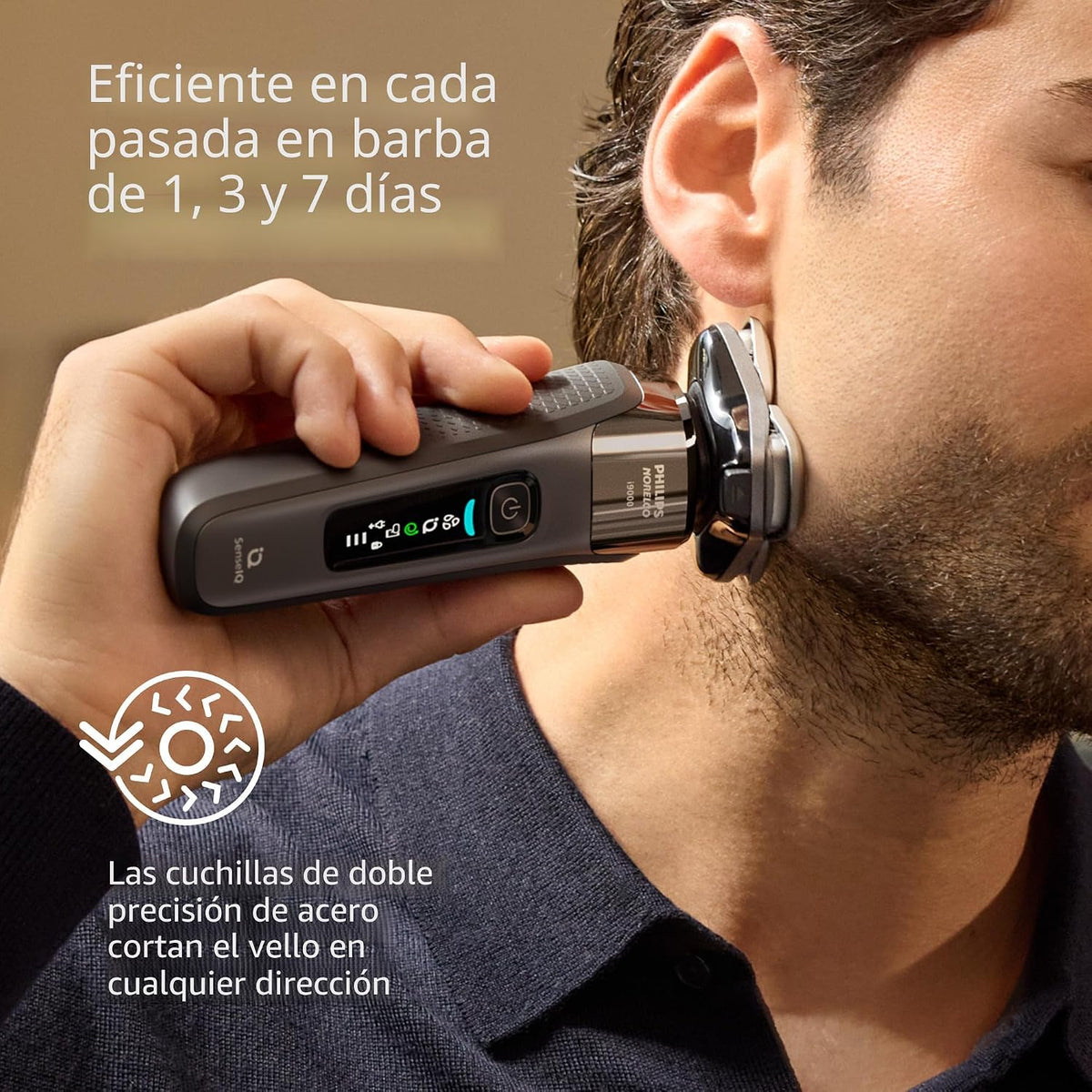 Philips Norelco Shaver i9000, afeitadora eléctrica húmeda y seca, g...