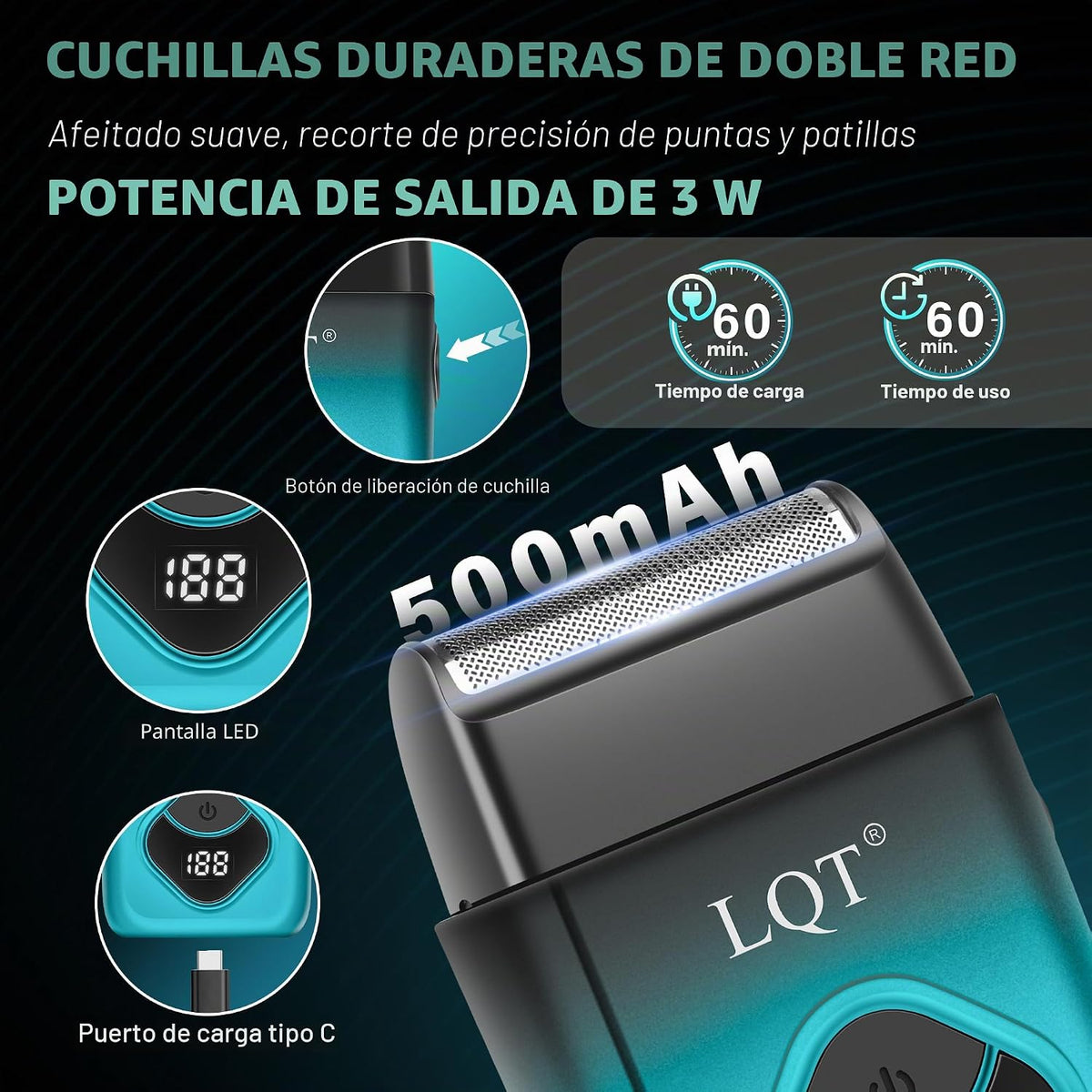 LQT Cortapelos para hombres profesionales, kits y juegos de recorta...