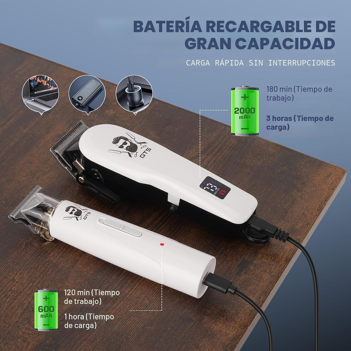 GTSPro Cortapelos para Hombres, Juego de Cortapelos y Recortadoras,...