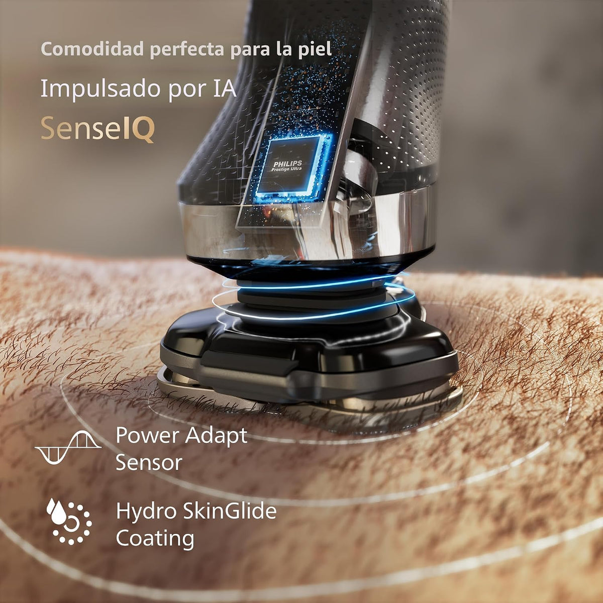 Philips Norelco Shaver i9000, afeitadora eléctrica húmeda y seca, n...