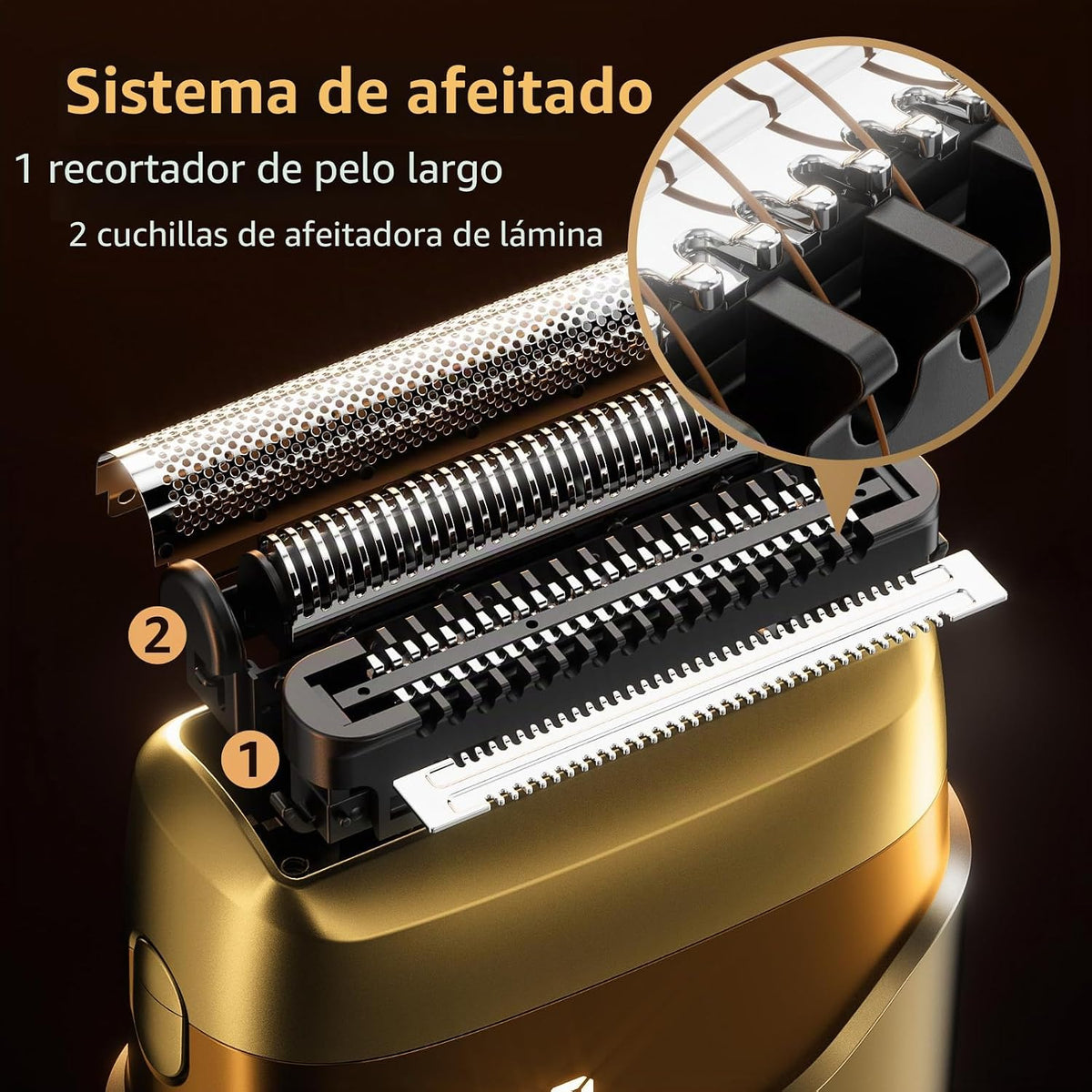 Afeitadoras eléctricas de lámina para hombres, mini afeitadora eléc...