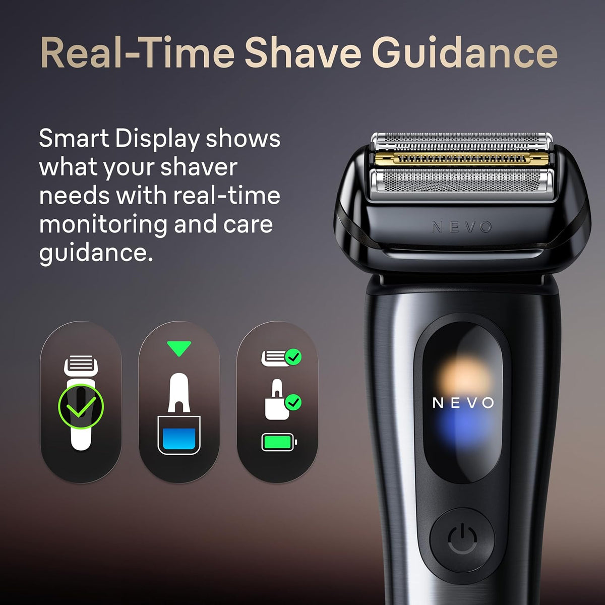 Braun Afeitadora eléctrica NEVO Premium para hombre con la primera...