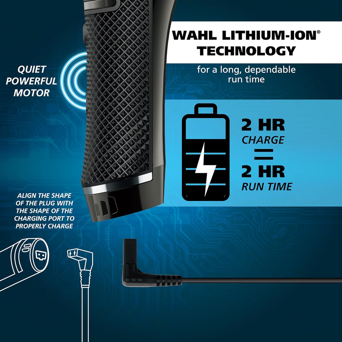 Wahl Pro Series - Cortador de barba inalámbrico USB de alta visibil...
