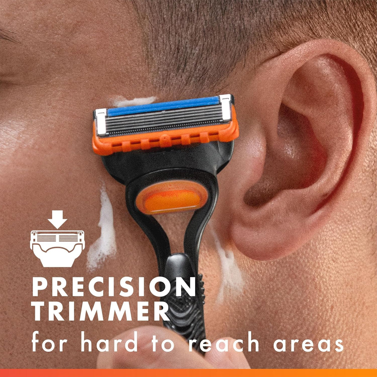 Maquinillas de afeitar Gillette Fusion5 para hombre, 1 afeitadora,...